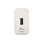 HW-66W 6A USB Fast Charging Travel Charger With EU Plug Conversion Head, With EU Plug