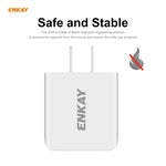 ENKAY Hat-Prince U090 20W PD + QC 3.0 Portable Dual Ports Fast Charging Travel Charger Power Adapter, US Plug