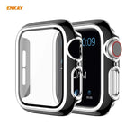 ENKAY Hat-Prince Full Coverage Electroplated PC Case + Tempered Glass Protector for Apple Watch Series 6 / 5 / 4 / SE 40mm, For Apple Watch Series 6 / 5 / 4 / SE 40mm