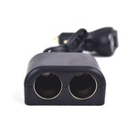 Cigarette Lighter Adapter 2 Socket Cigarette Lighter Splitter with LED Voltage Display USB Car Charger Adapter, 2 Socket
