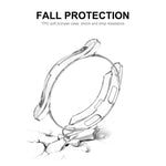 ENKAY Hat-Prince Full Coverage Transparent Soft Case TPU HD Clear Cover + Tempered Glass Protector, For Samsung Galaxy Watch4 Classic 42mm, For Samsung Watch4 Classic 46mm