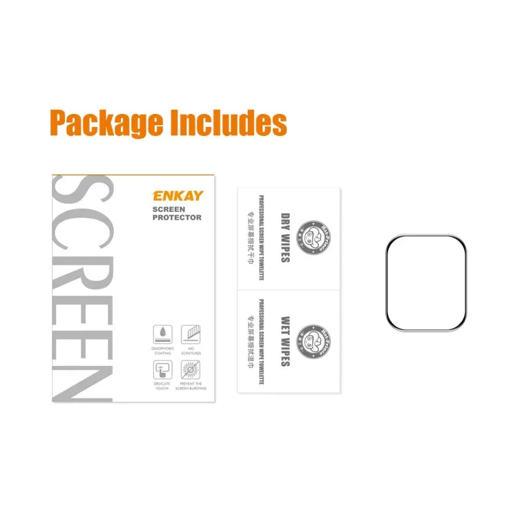 ENKAY Hat-Prince Case Friendly 3D Full Screen PET Curved Hot Bending HD Screen Protector Film For Apple Watch Series 9 / 8 / 7 41mm, 1 PC For Apple Watch Series 7 41mm, 2 PCS For Apple Watch Series 7 41mm, 5 PCS For Apple Watch Series 7 41mm           ...