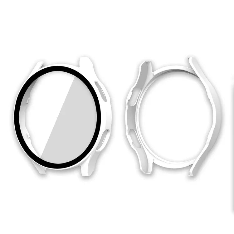 ENKAY Hat-Prince Full Coverage PC Frame + Tempered Glass Protector Composite Case for Samsung Galaxy Watch4 40mm