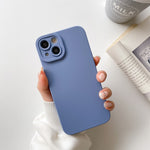 Straight-Edge Solid Color Liquid Silicone Shockproof Full Coverage Protective Case, For iPhone 13 Pro, For iPhone 13 Pro Max, For iPhone 13