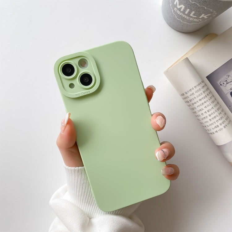Straight-Edge Solid Color Liquid Silicone Shockproof Full Coverage Protective Case, For iPhone 13 Pro, For iPhone 13 Pro Max, For iPhone 13