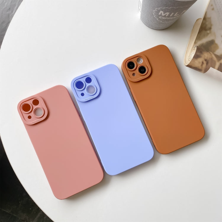 Straight-Edge Solid Color Liquid Silicone Shockproof Full Coverage Protective Case, For iPhone 13 Pro, For iPhone 13 Pro Max, For iPhone 13