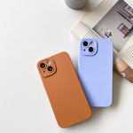 Straight-Edge Solid Color Liquid Silicone Shockproof Full Coverage Protective Case, For iPhone 13 Pro, For iPhone 13 Pro Max, For iPhone 13