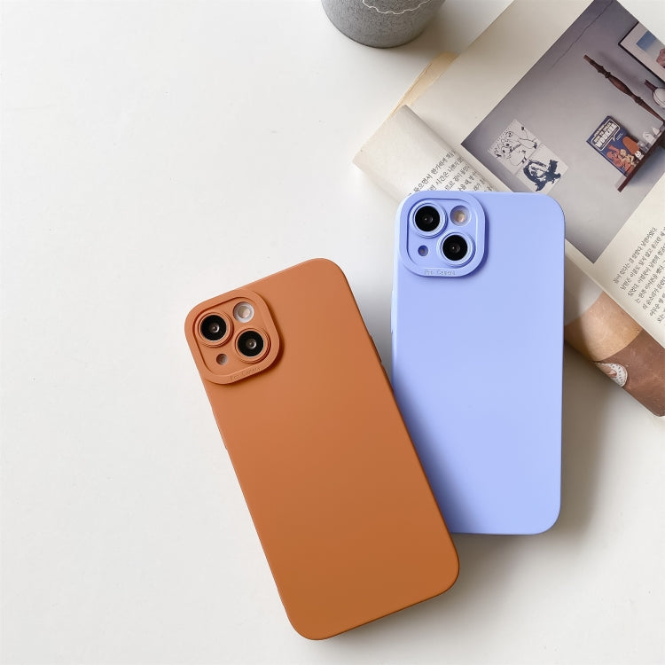 Straight-Edge Solid Color Liquid Silicone Shockproof Full Coverage Protective Case, For iPhone 13 Pro, For iPhone 13 Pro Max, For iPhone 13