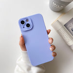 Straight-Edge Solid Color Liquid Silicone Shockproof Full Coverage Protective Case, For iPhone 13 Pro, For iPhone 13 Pro Max, For iPhone 13