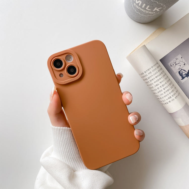 Straight-Edge Solid Color Liquid Silicone Shockproof Full Coverage Protective Case, For iPhone 13 Pro, For iPhone 13 Pro Max, For iPhone 13