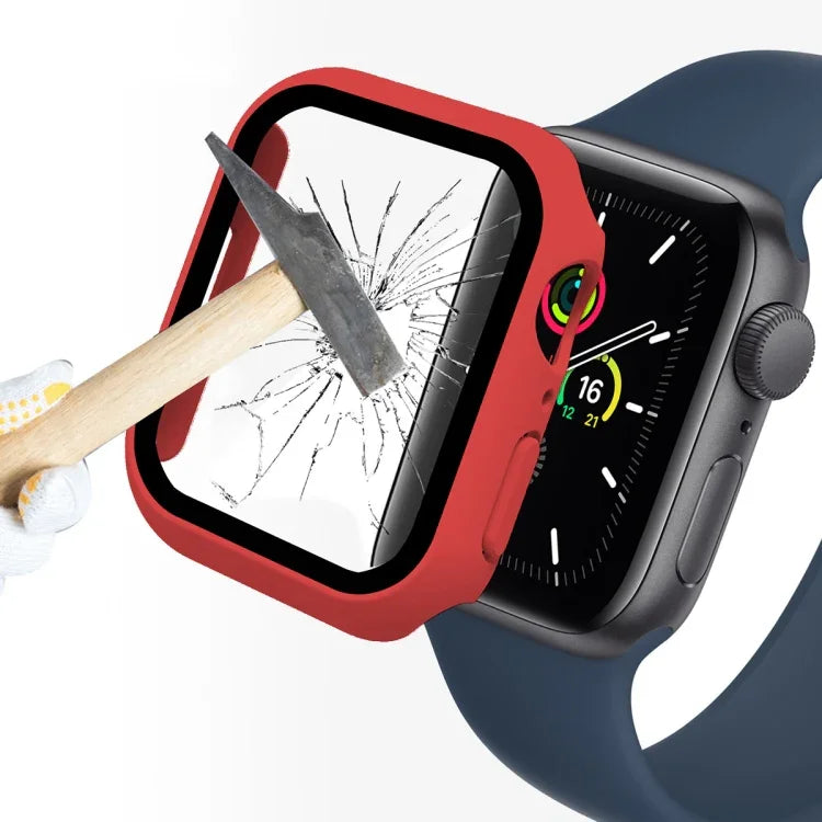 ENKAY Hat-Prince 2 in 1 PC Frame + 9H Tempered Glass Protector Full Coverage Case for Apple Watch Series 7 41mm