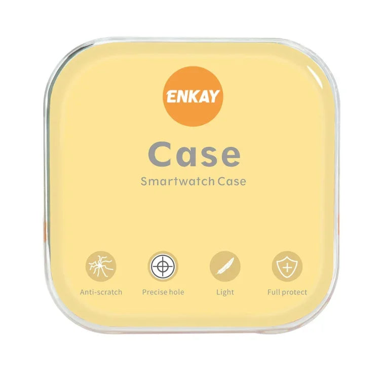 ENKAY Hat-Prince 2 in 1 PC Frame + 9H Tempered Glass Protector Full Coverage Case for Apple Watch Series 7 41mm
