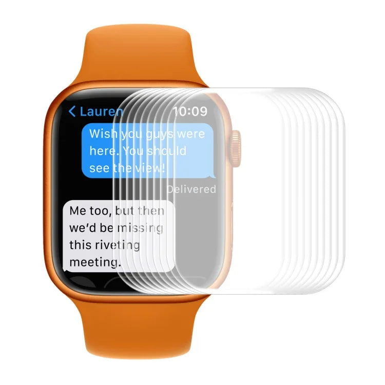 ENKAY Hat-Prince 3D Curved Edge Full Coverage Full Tempered Glass HD Screen Protector Film For Apple Watch Series 9 / 8 / 7 45mm, 1 PC, 2 PCS, 5 PCS, 10 PCS