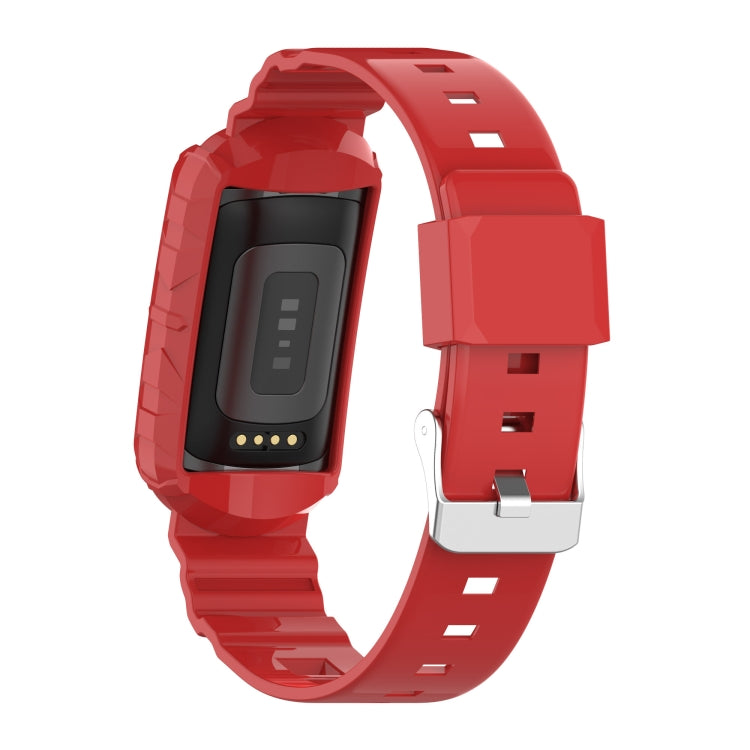 Silicone One Body Armor Watch Strap, For Fitbit Charge 5, For Fitbit Charge 4, For Fitbit Charge 4 SE, For Fitbit Charge 3 SE, For Fitbit Charge 3