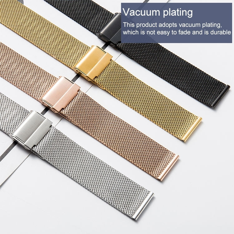 Stainless Steel Milan Double Insurance Buckle Watch Strap, For Huawei Watch GT 3 42mm, For Huawei Watch GT 2 42mm, For Huawei Watch 2, For Huawei Honor Watch ES