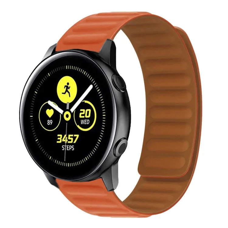 Silicone Magnetic Watch Strap, For Samsung Galaxy Watch 3 41MM R850, For Samsung Galaxy Gear Sport, For Samsung Galaxy Watch Active