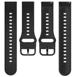TPU +Lychee Pattern Leather Watch Strap, For Huawei Watch GT Runner / Watch GT 3 46mm, For Huawei Watch GT 3 42mm / Watch GT 2 42mm
