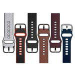 TPU +Lychee Pattern Leather Watch Strap, For Huawei Watch GT Runner / Watch GT 3 46mm, For Huawei Watch GT 3 42mm / Watch GT 2 42mm