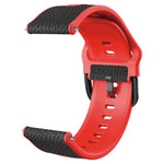TPU +Lychee Pattern Leather Watch Strap, For Huawei Watch GT Runner / Watch GT 3 46mm, For Huawei Watch GT 3 42mm / Watch GT 2 42mm