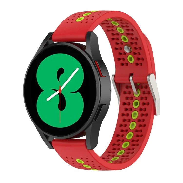 Two-Color Silicone Breathable Strap, For Samsung Gear S2 Classic, For Samsung Galaxy Gear Sport