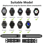 26mm Silicone Sports Strap, For Garmin Fenix 5x Puls, For Garmin Fenix 3, For Garmin Fenix 3 HR