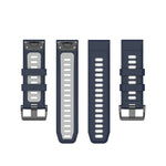 26mm Two-color Silicone Jack Watch Strap, For Garmin Fenix 7X