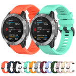 22mm Solid Color Silicone Quick Release Strap,, For Garmin Fenix 7 / EPIX