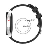 20mm Carbon Fiber Striped Silicone Strap, For Garmin Vivomove Style