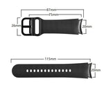 20mm Silicone Pasted Leather Strap, For Samsung Galaxy Watch 4 40mm, Samsung Galaxy Watch 4 44mm, For Samsung Galaxy Watch 4 Classic 42mm, For Samsung Galaxy Watch 4 Classic 46mm