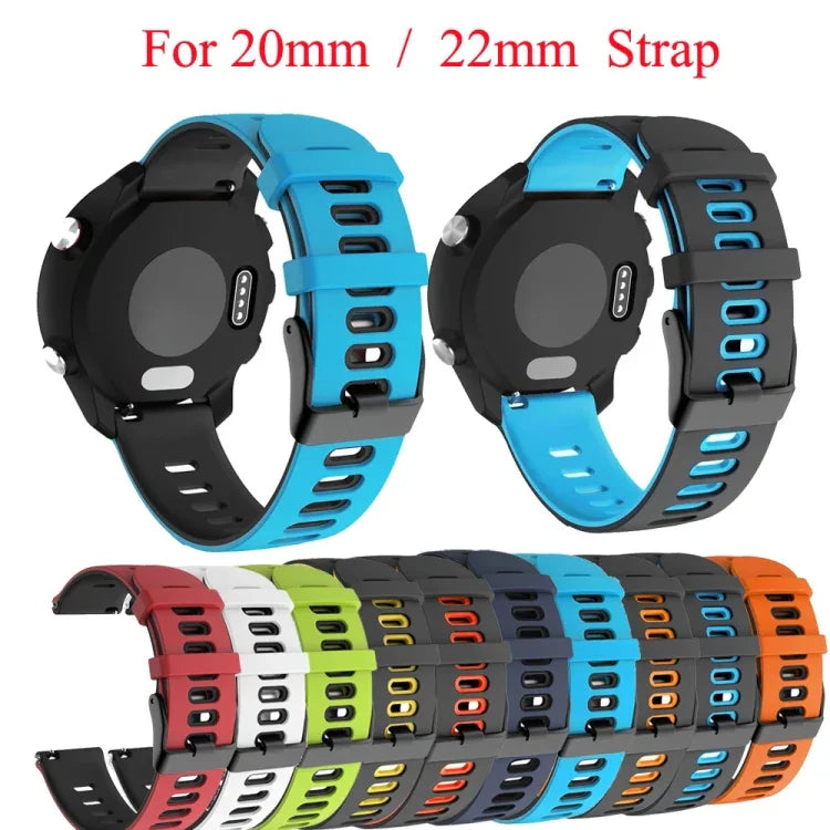 20mm Mixed-Color Silicone Strap, For Samsung Gear S2 Classic