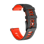22mm Mixed-Color Silicone Strap, For Samsung Galaxy Watch 3 45mm, For Samsung Galaxy Watch 46mm