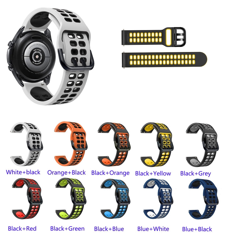 20mm Mixed-color Silicone Strap, For Garmin Vivoactive3 Music, For Garmin Vivomove Sport