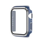 Electroplating Two-color PC+Tempered Film Watch Case, For Apple Watch Series 9 / 8 / 7 45mm, For Apple Watch Series 6/5/4/SE 44mm