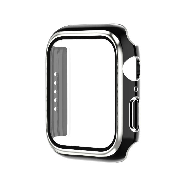 Electroplating Two-color PC+Tempered Film Watch Case, For Apple Watch Series 3/2/1 42mm, For Apple Watch Series 9 / 8 / 7 41mm