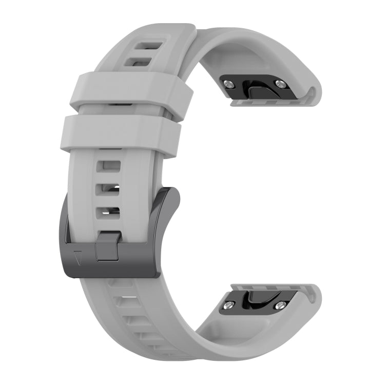 22mm Silicone Solid Color Watch Band, For Garmin Fenix 6, For Garmin Fenix 6 Pro, For Garmin Fenix 5