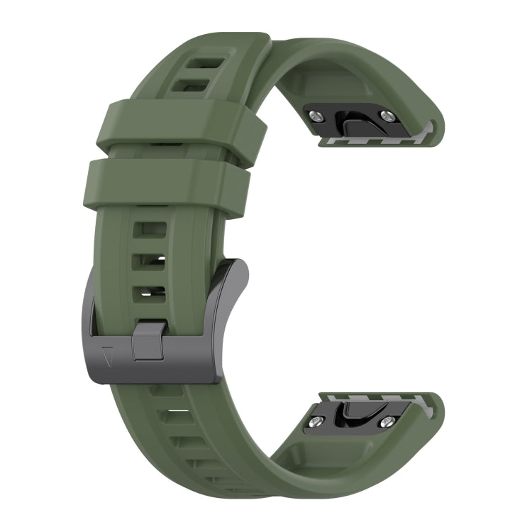 22mm Silicone Solid Color Watch Band, For Garmin Fenix 6, For Garmin Fenix 6 Pro, For Garmin Fenix 5
