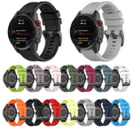 20mm Silicone Solid Color Watch Band, For Garmin Fenix 7S, For Garmin Fenix 7S Solar, For Garmin Fenix 7S Sapphire Solar