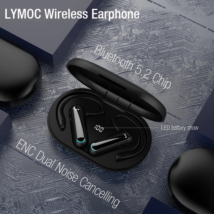 FW5 Non-in-Ear BT5.2 Wireless Sport Bone Conduction TWS Earphones Support Voice Assistant, FW5 Black