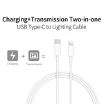 PD30W USB-C / Type-C to 8 Pin Fast Charging Data Cable for iPhone Series, 1.5m, 2m