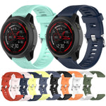 22mm Twill Solid Color Silicone Watch Band, For Garmin Forerunner 745