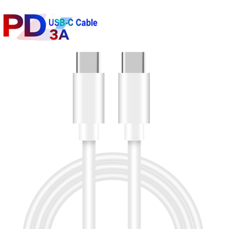 PD 35W Dual USB-C / Type-C Ports Charger with Type-C to Type-C Data Cable, UK Plug, UK Plug + 1m Dual Type-C Cable, UK Plug + 2m Dual Type-C Cable