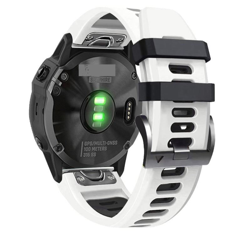 22mm Silicone Sports Two-Color Watch Band, For Garmin Instinct 2, For Garmin Instinct, For Garmin Approach S62