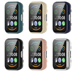 PC+Toughened Film Fully Enclosed Protective Watch Case, For Huawei Watch Fit, For Huawei Watch Fit New
