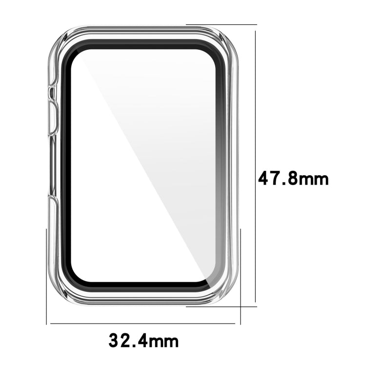 PC+Toughened Film Fully Enclosed Protective Watch Case, For Huawei Watch Fit, For Huawei Watch Fit New