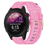 18mm Nylon Woven Watch Band, For Garmin Forerunner 255S, For Garmin Venu 2S, For Garmin Vivomove 3S, For Garmin Vivoactive 4S
