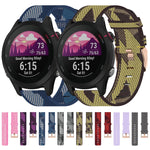 18mm Nylon Woven Watch Band, For Garmin Forerunner 255S, For Garmin Venu 2S, For Garmin Vivomove 3S, For Garmin Vivoactive 4S
