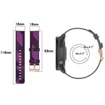 18mm Nylon Woven Watch Band, For Garmin Forerunner 255S, For Garmin Venu 2S, For Garmin Vivomove 3S, For Garmin Vivoactive 4S