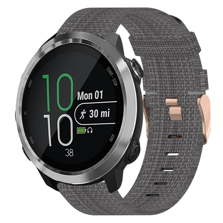 20mm Nylon Woven Watch Band, For Garmin Forerunner 245 Music, For Garmin Forerunner 645, For Garmin Forerunner 645 Music