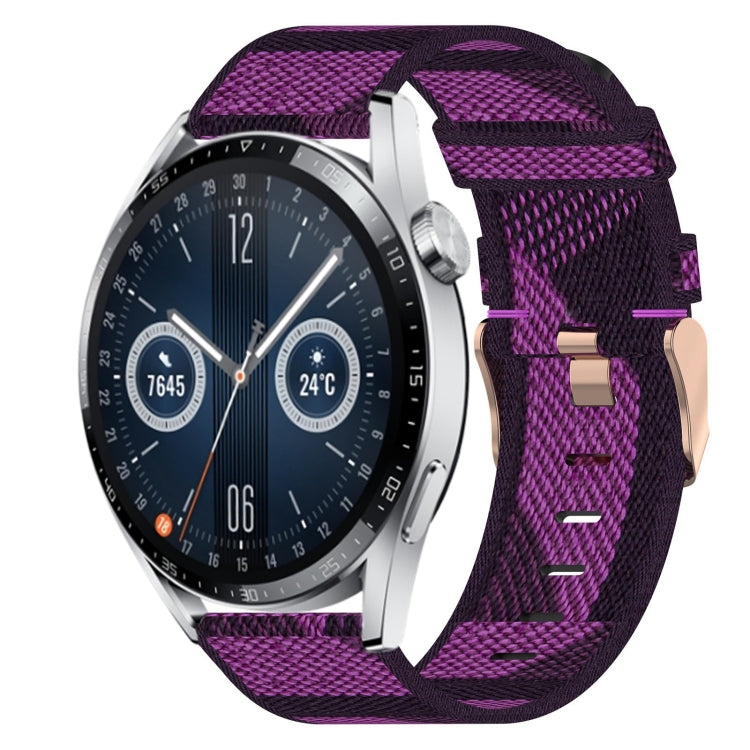 22mm Nylon Woven Watch Band, For Huawei Watch GT3 Pro 46mm, For Huawei Watch GT3 46mm, For Huawei Watch GT Runner, For Huawei Watch 3, For Huawei Watch 3 Pro, For Huawei GT2 Pro