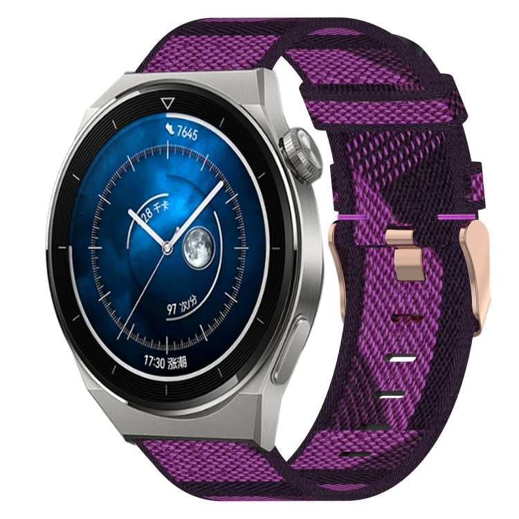 20mm Nylon Woven Watch Band, For Huawei Watch GT3 Pro 43mm, For Huawei Watch GT3 42mm, For Huawei Watch GT2 42mm, For Huawei Watch 2, For Honor Watch ES, For Honor MagicWatch2 42mm